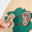 BusyKids mappa del mondo in legno con figure magnetiche di animali