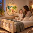 BusyKids mappa del mondo in legno con figure magnetiche di animali