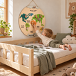 BusyKids mappa del mondo in legno con figure magnetiche di animali