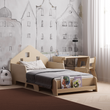 Letto Montessori evolutivo con LED illuminazione a forma di casa