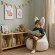 Pouf per bambini Mommy Rabbit – morbido e soffice tessuto FLUFFY