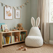 Pouf per bambini Mommy Rabbit – morbido e soffice tessuto FLUFFY