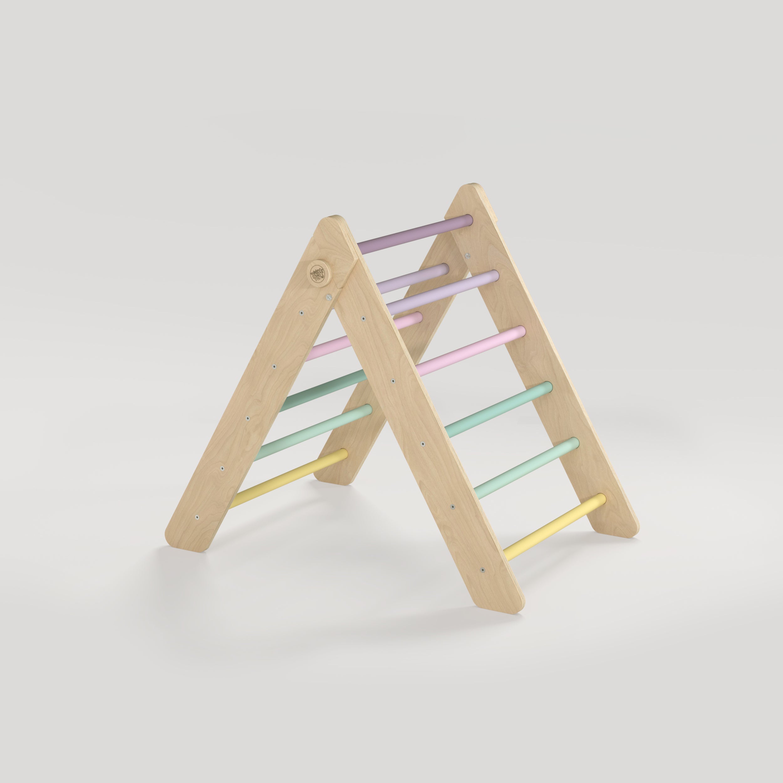 Triangolo Pikler con gradini arrotondati - Pastello