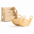 Dondolo, naturale + Libreria — Set BusyKids