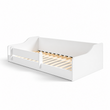 Letto Montessori a pavimento ERYK 160 × 80 cm con sponda anticaduta – Bianco