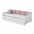 Letto per bambini ERYK-ONE con pannelli morbidi e cassetto contenitore