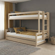 Letto a castello BusyKids LUMI-ONE con scala laterale 90 x 200 / 120 x 200 cm