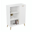 Comò FONDI in stile loft con gambe in legno