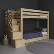 BusyKids Letto a castello MIRA-ONE 2-in-1 con scala laterale e vano contenitore 90 x 200 cm