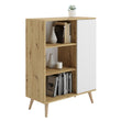 Comò FONDI in stile loft con gambe in legno