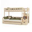 BusyKids Letto a castello FOXY-MAX con scala contenitore 90 x 200 / 120 x 200 cm