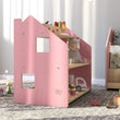Libreria montessoriana + Scaffale portagiochi Set - celeste / rosa