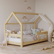 Letto a forma di casetta BusyKids KIKI-HOUSE con barriera protettiva
