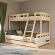 BusyKids Etagenbett FOXY con scala frontale 90 x 200 / 120 x 200 cm