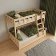 BusyKids Etagenbett FOXY con scala frontale 90 x 200 / 120 x 200 cm