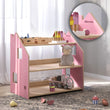 Scaffale portagiochi BusyKids - celeste / rosa