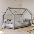 Letto a forma di casetta BusyKids KIKI-HOUSE con barriera protettiva