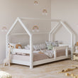 Letto a forma di casetta BusyKids KIKI-HOUSE con barriera protettiva