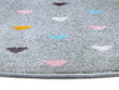 Tappeto per bambini Adventures 105952 grigio rotondo