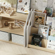 Libreria montessoriana + Scaffale portagiochi Set - Bianco