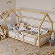 Letto a forma di casetta BusyKids KIKI-HOUSE con barriera protettiva