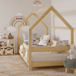 Letto a forma di casetta BusyKids KIKI-HOUSE con barriera protettiva