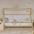 Letto a forma di casetta BusyKids KIKI-HOUSE con barriera protettiva