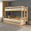 Letto a castello BusyKids LUMI-ONE con scala laterale 90 x 200 / 120 x 200 cm