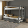Letto a castello BusyKids LUMI-ONE con scala laterale 90 x 200 / 120 x 200 cm