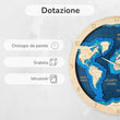 Orologio da parete BusyKids Mappa del Mondo