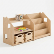 Libreria + scaffale portagiochi + Contenitore per giochi ×2 + contenuto a scelta, Set BusyKids · Cubo attività e incastro [fill:cube]