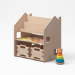 Scaffale 2-in-1 + Contenitore per giochi ×2 + contenuto a scelta — Set BusyKids · Start [fill:start]