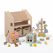 Scaffale 2-in-1 + Contenitore per giochi ×2 + contenuto a scelta — Set BusyKids · Forme e motricità [fill:shapes]