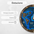 Orologio da parete BusyKids Mappa del Mondo