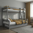 Letto a castello BusyKids LUMI con scala frontale 90 x 200 / 120 x 200 cm