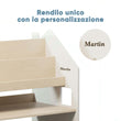 Scaffale Montessori 2-in-1 universale - Bianco