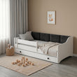Letto per bambini ERYK-ONE con pannelli morbidi e cassetto contenitore