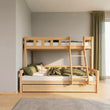 BusyKids Etagenbett FOXY con scala frontale 90 x 200 / 120 x 200 cm