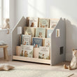 Libreria montessoriana BusyKids - Bianco e Grigio