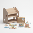 Scaffale 2-in-1 + Box Montessori da 36 mesi + contenuto a scelta — Set BusyKids [fill:none]