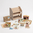 Scaffale 2-in-1 + Box Montessori da 36 mesi + contenuto a scelta — Set BusyKids · Storia: fattoria e bosco [fill:farmStory]