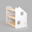 Libreria montessoriana + Scaffale portagiochi Set - Bianco