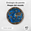 Orologio da parete BusyKids Mappa del Mondo
