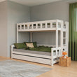BusyKids Letto a castello FOXY-ONE con scala laterale 90 x 200 / 120 x 200 cm