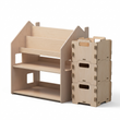 Scaffale 2-in-1 + Contenitore per giochi ×3 — Set BusyKids