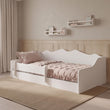Letto Montessori a pavimento EMMA 140 × 70 / 160 × 80 cm – Bianco