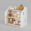 Libreria montessoriana + Scaffale portagiochi Set - Bianco