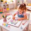 Set creativo BusyKids Dipingere con i numeri Unicorno