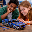 Modellino 3D in legno Auto sportiva tipo muscle car BusyKids