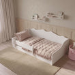 Letto Montessori a pavimento EMMA 140 × 70 / 160 × 80 cm – Bianco